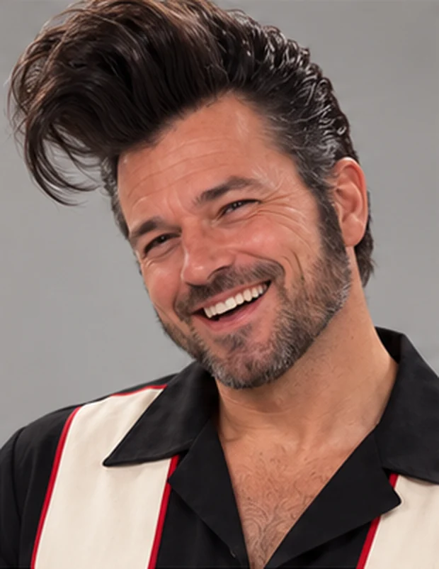 Bennie Bravo's laugh expression